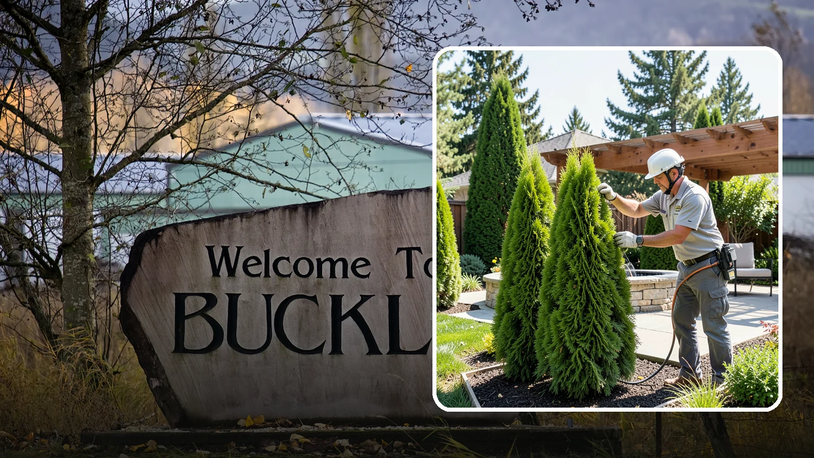 Emerald Green Arborvitae Trimming in Buckley, Pierce County, WA - Precision trimming for Emerald Green arborvitae that preserves its naturally narrow, columnar shape and rich year-round color.