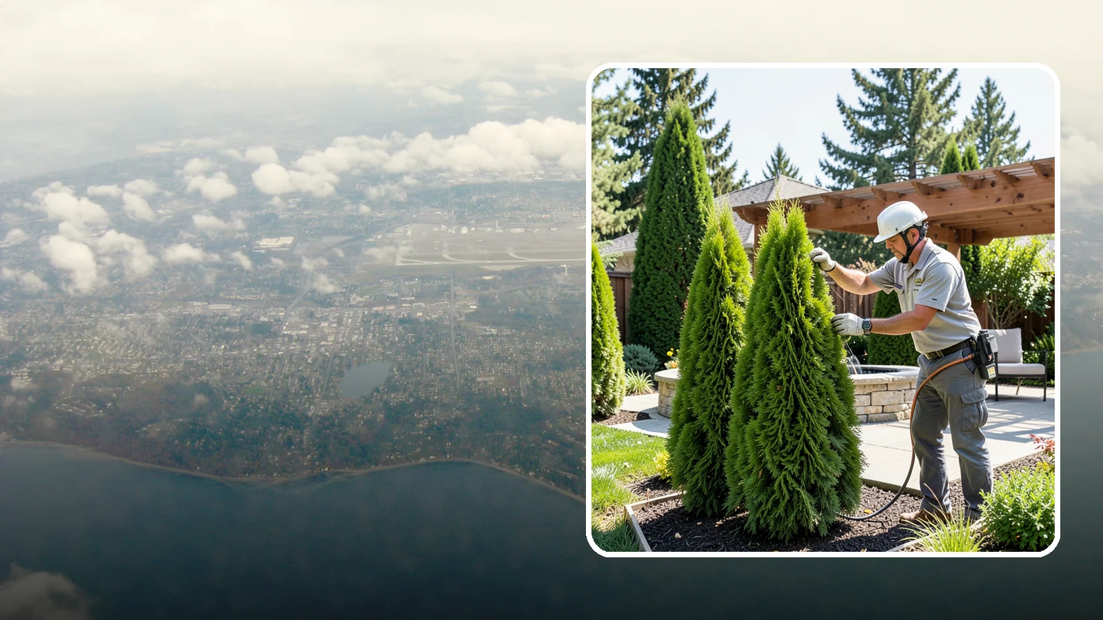 Emerald Green Arborvitae Trimming in Burien, King County, WA - Precision trimming for Emerald Green arborvitae that preserves its naturally narrow, columnar shape and rich year-round color.