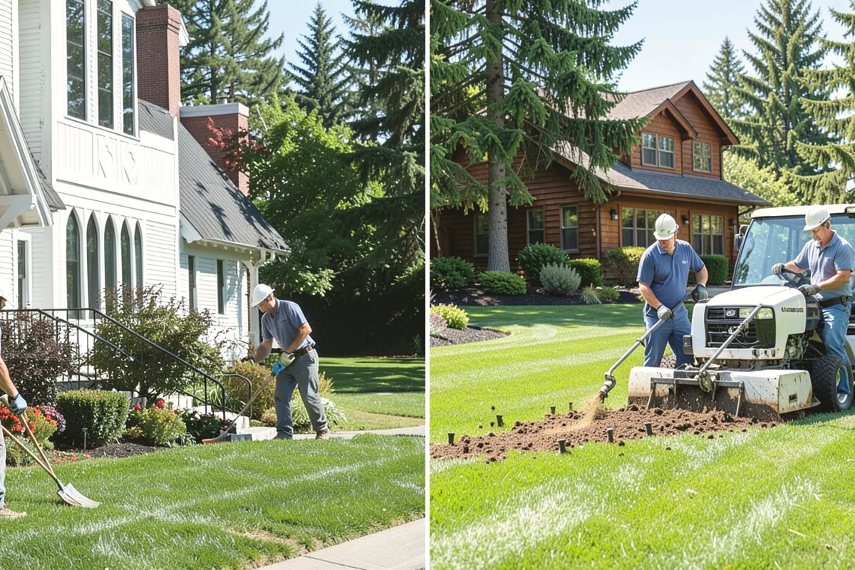 Emerald Green Arborvitae Trimming in Carbonado, Pierce County, WA - Assess spacing, color, and any winter splay across the row