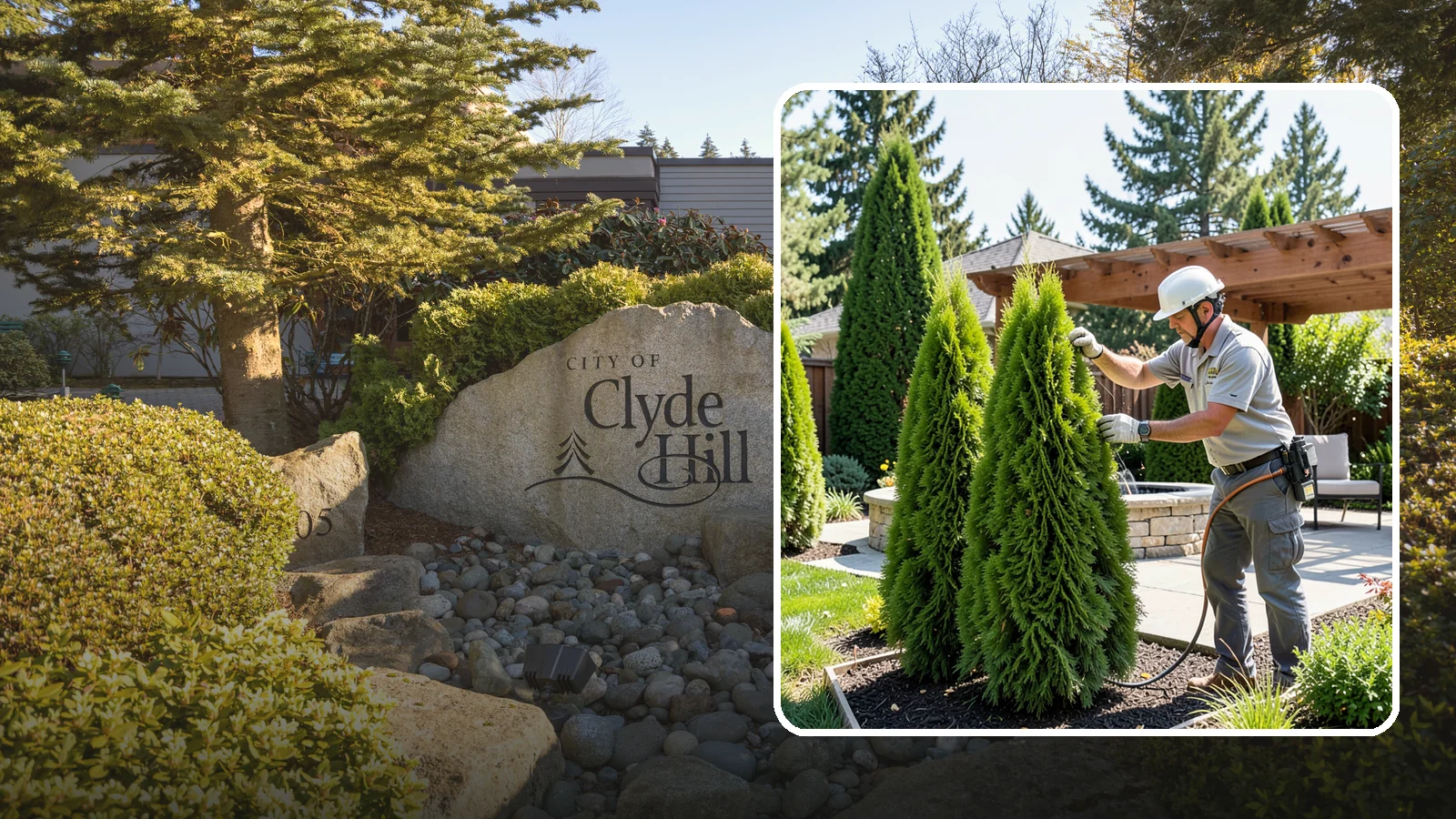 Emerald Green Arborvitae Trimming in Clyde Hill, King County, WA - Precision trimming for Emerald Green arborvitae that preserves its naturally narrow, columnar shape and rich year-round color.