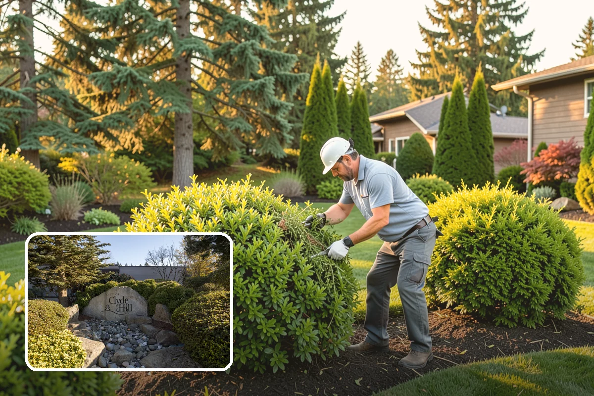 Emerald Green Arborvitae Trimming in Clyde Hill, King County, WA - Preserves the naturally slim, columnar habit