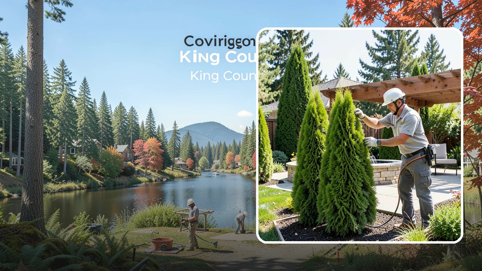 Emerald Green Arborvitae Trimming in Covington, King County, WA - Precision trimming for Emerald Green arborvitae that preserves its naturally narrow, columnar shape and rich year-round color.