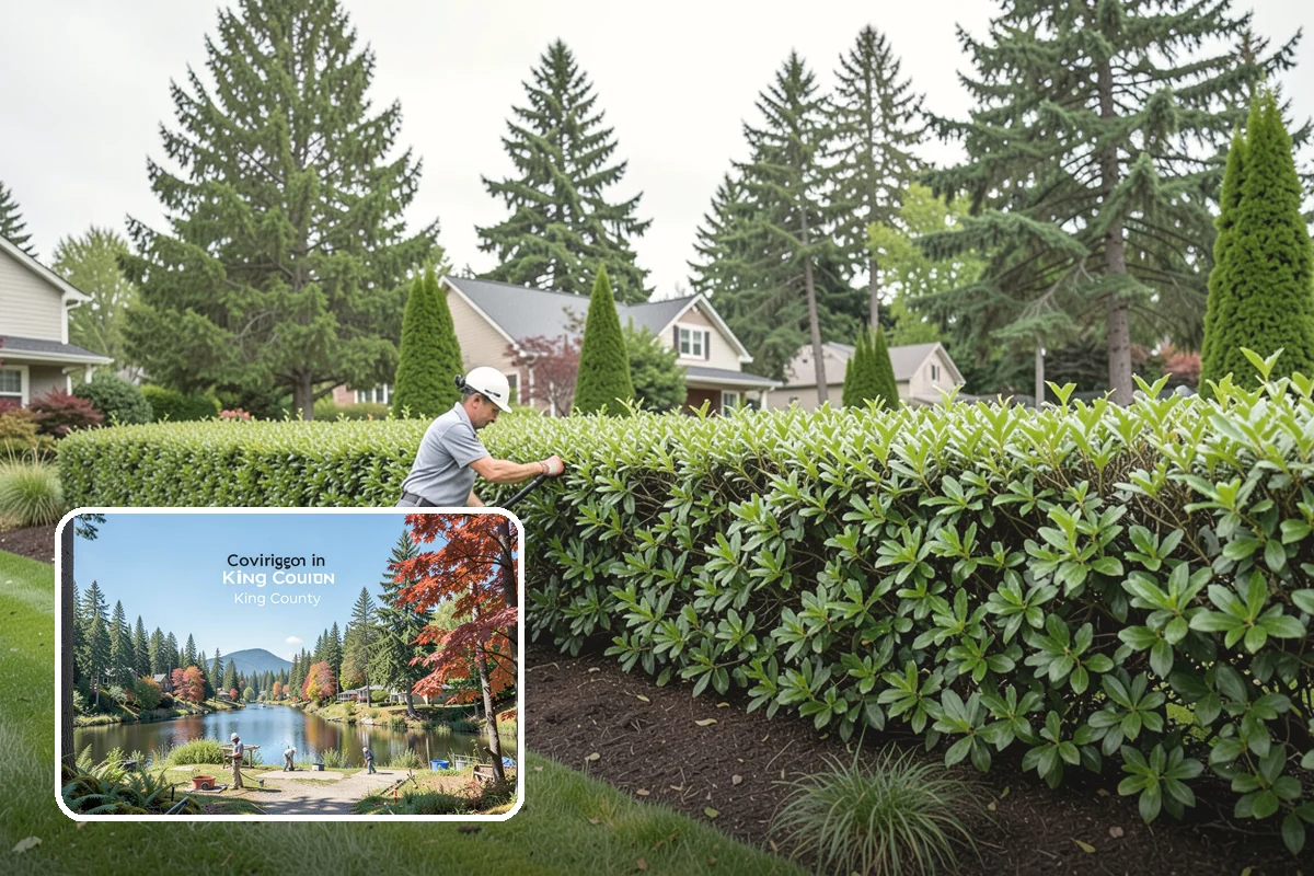 Emerald Green Arborvitae Trimming in Covington, King County, WA - Preserves the naturally slim, columnar habit