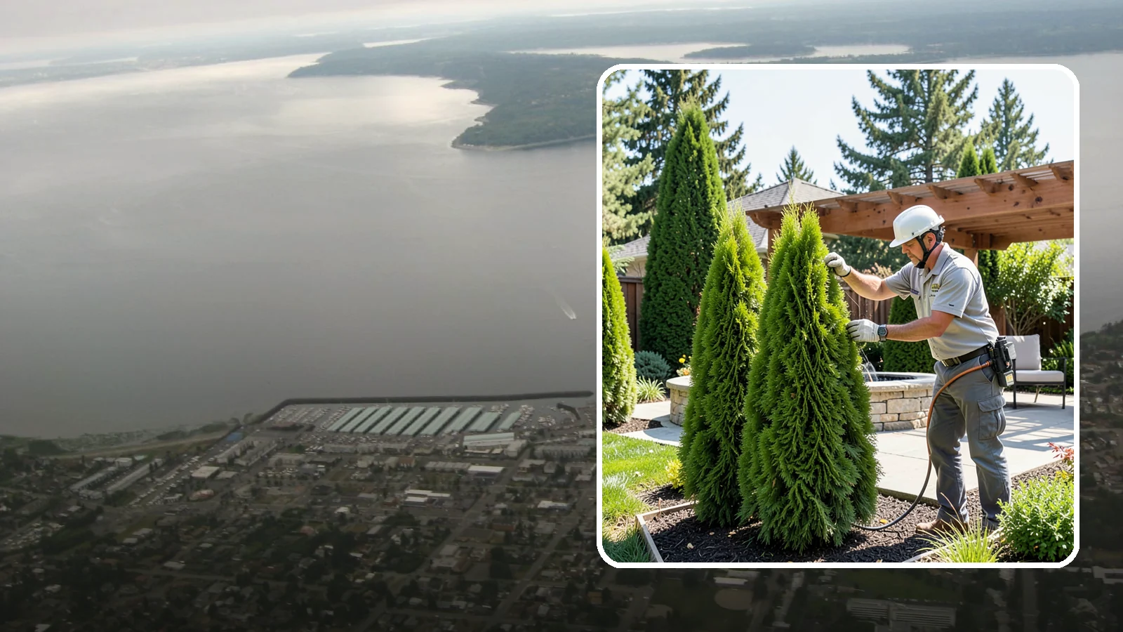 Emerald Green Arborvitae Trimming in Des Moines, King County, WA - Precision trimming for Emerald Green arborvitae that preserves its naturally narrow, columnar shape and rich year-round color.