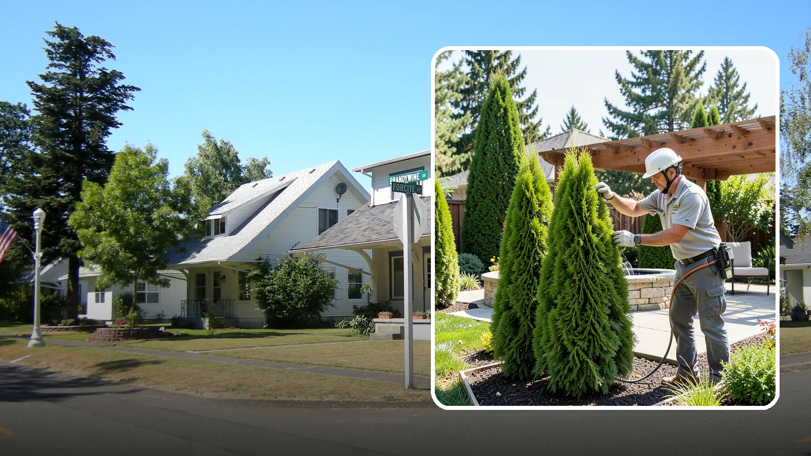 Emerald Green Arborvitae Trimming in DuPont, Pierce County, WA - Precision trimming for Emerald Green arborvitae that preserves its naturally narrow, columnar shape and rich year-round color.