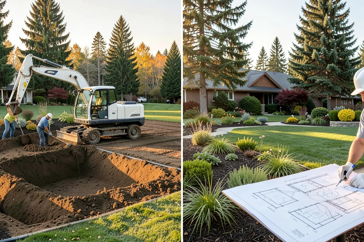 Emerald Green Arborvitae Trimming in DuPont, Pierce County, WA - Assess spacing, color, and any winter splay across the row