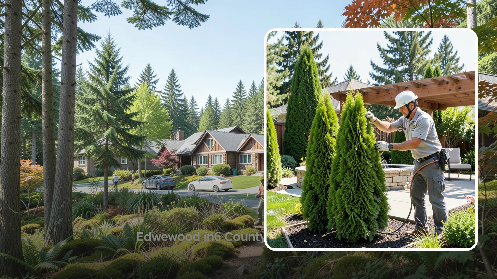 Emerald Green Arborvitae Trimming in Edgewood, Pierce County, WA - Precision trimming for Emerald Green arborvitae that preserves its naturally narrow, columnar shape and rich year-round color.