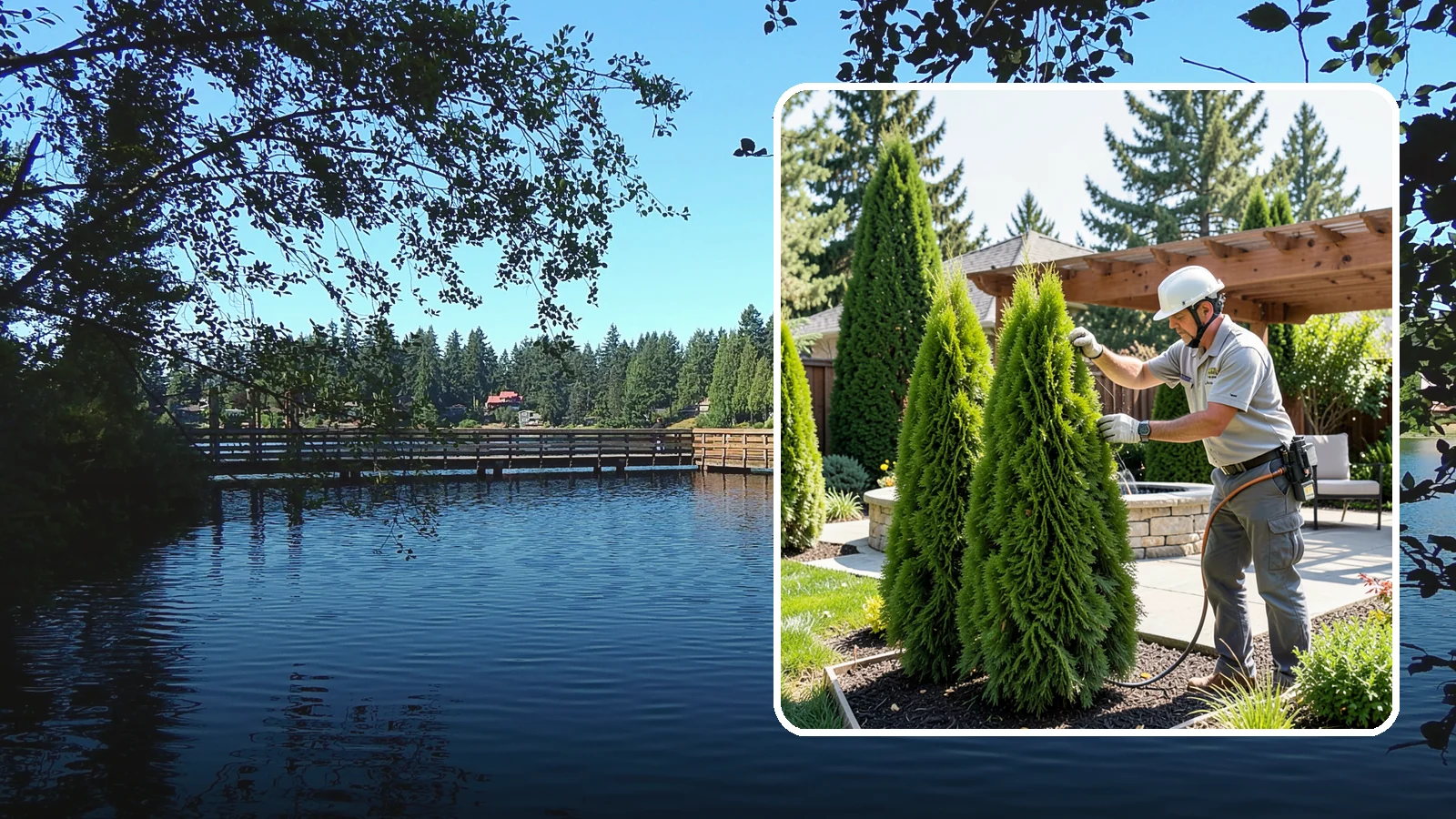 Emerald Green Arborvitae Trimming in Federal Way, King County, WA - Precision trimming for Emerald Green arborvitae that preserves its naturally narrow, columnar shape and rich year-round color.