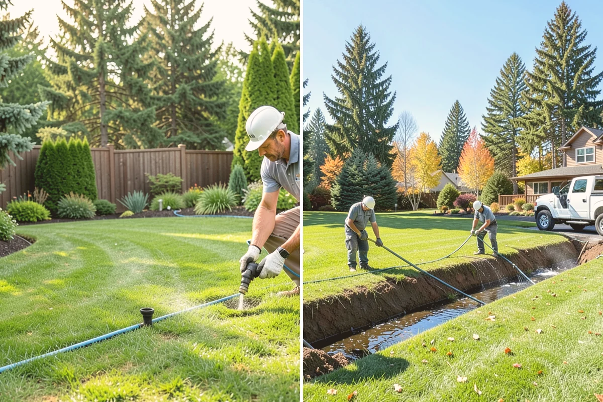 Emerald Green Arborvitae Trimming in Fife, Pierce County, WA - Assess spacing, color, and any winter splay across the row