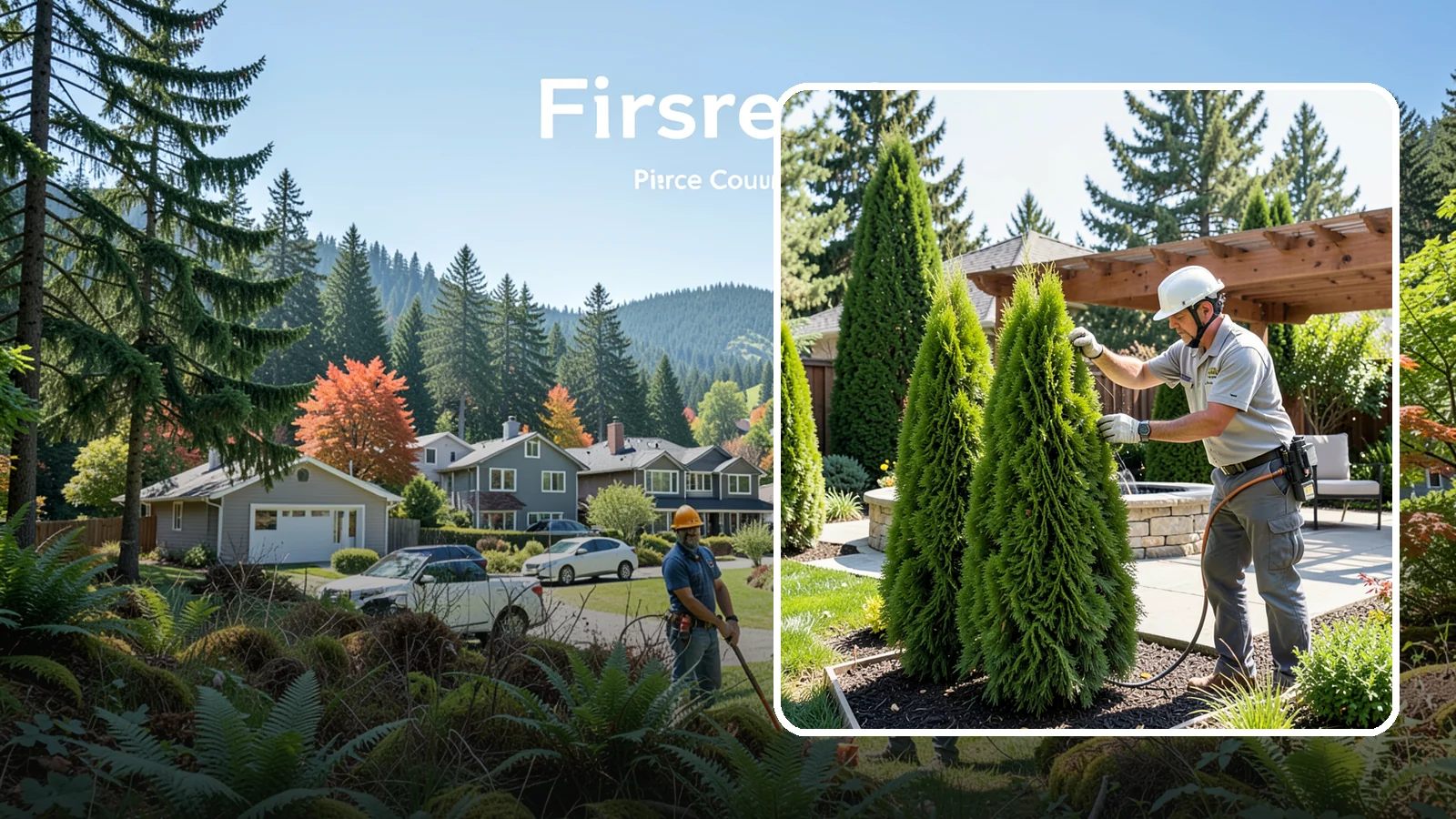 Emerald Green Arborvitae Trimming in Fircrest, Pierce County, WA - Precision trimming for Emerald Green arborvitae that preserves its naturally narrow, columnar shape and rich year-round color.
