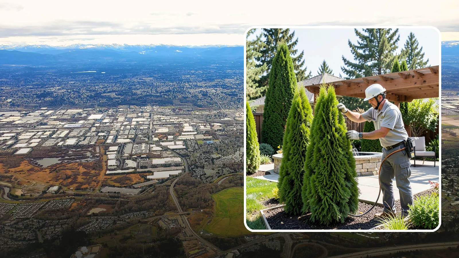 Emerald Green Arborvitae Trimming in Kent, King County, WA - Precision trimming for Emerald Green arborvitae that preserves its naturally narrow, columnar shape and rich year-round color.