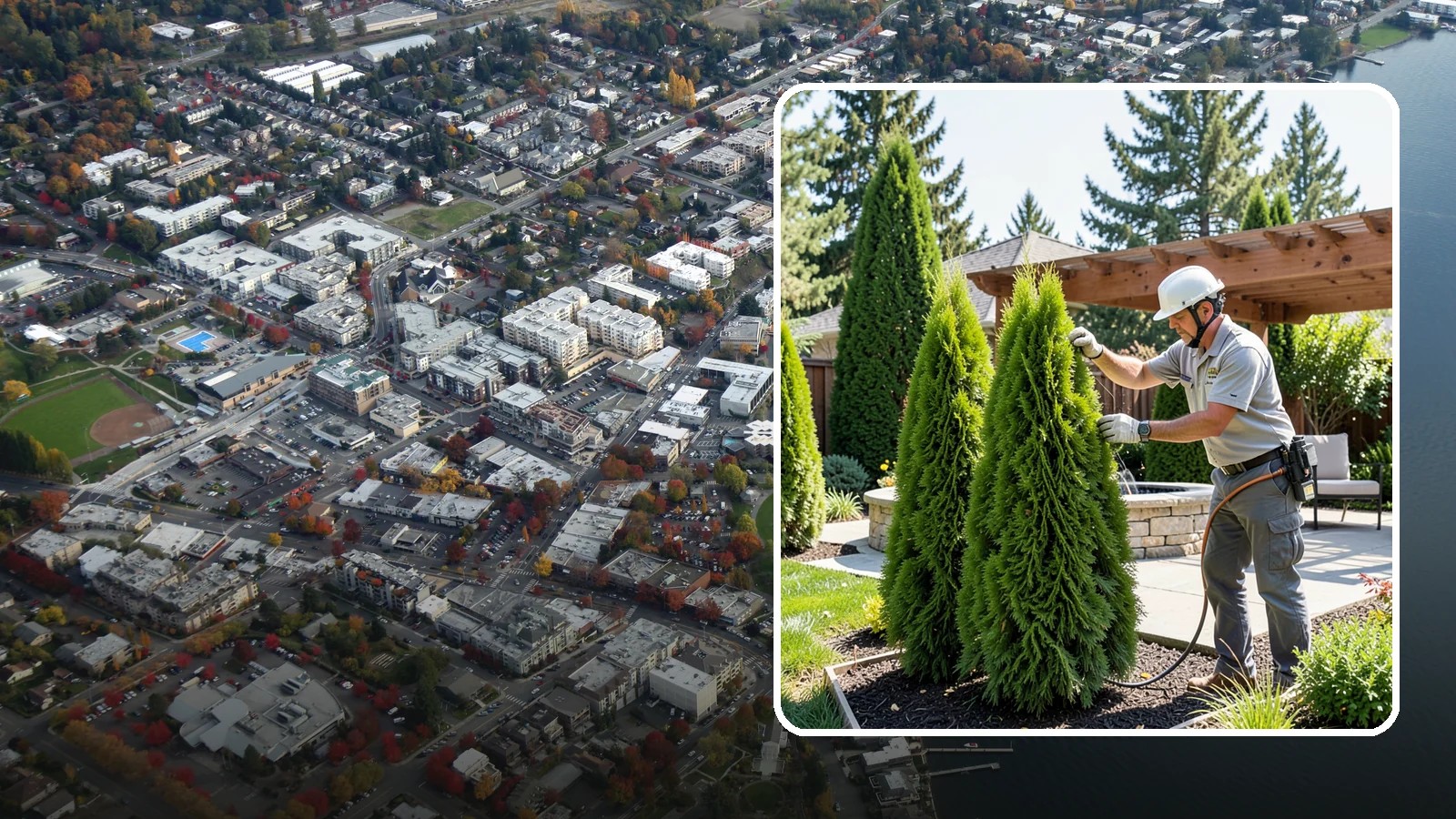 Emerald Green Arborvitae Trimming in Kirkland, King County, WA - Precision trimming for Emerald Green arborvitae that preserves its naturally narrow, columnar shape and rich year-round color.