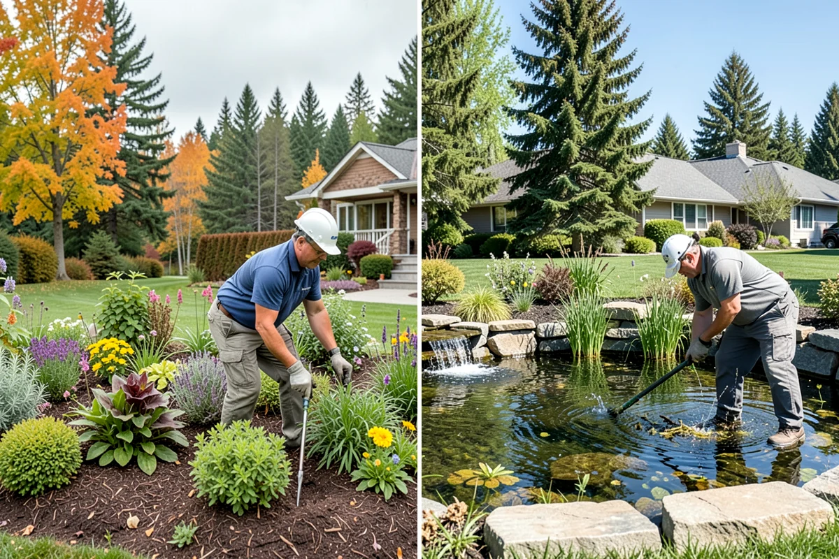 Emerald Green Arborvitae Trimming in Lake Forest Park, King County, WA - Assess spacing, color, and any winter splay across the row