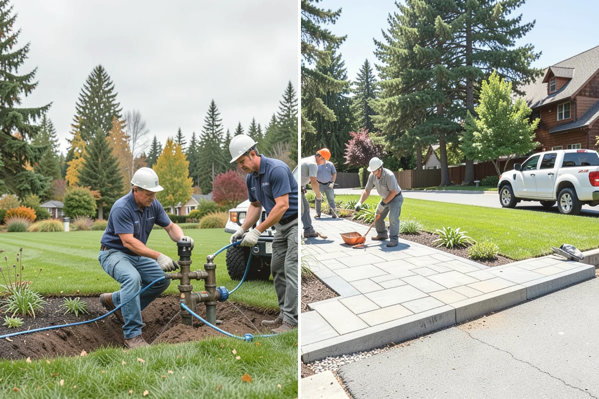 Emerald Green Arborvitae Trimming in Lake Stevens, Snohomish County, WA - Assess spacing, color, and any winter splay across the row