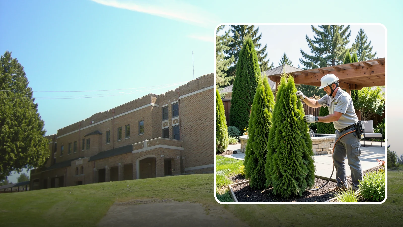 Emerald Green Arborvitae Trimming in Maple Valley, King County, WA - Precision trimming for Emerald Green arborvitae that preserves its naturally narrow, columnar shape and rich year-round color.
