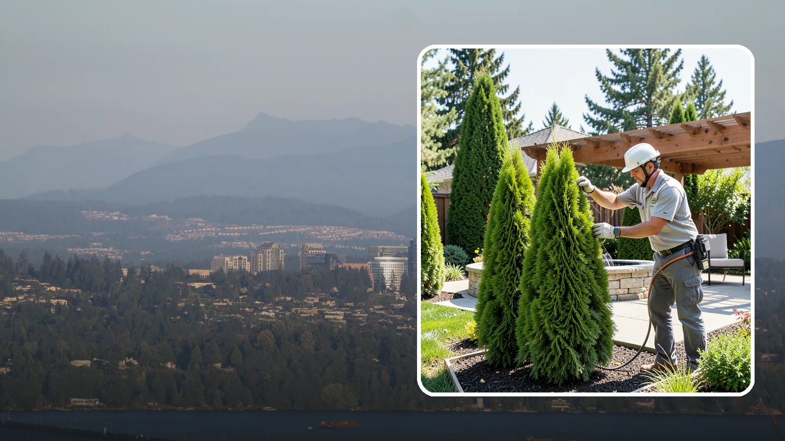 Emerald Green Arborvitae Trimming in Medina, King County, WA - Precision trimming for Emerald Green arborvitae that preserves its naturally narrow, columnar shape and rich year-round color.
