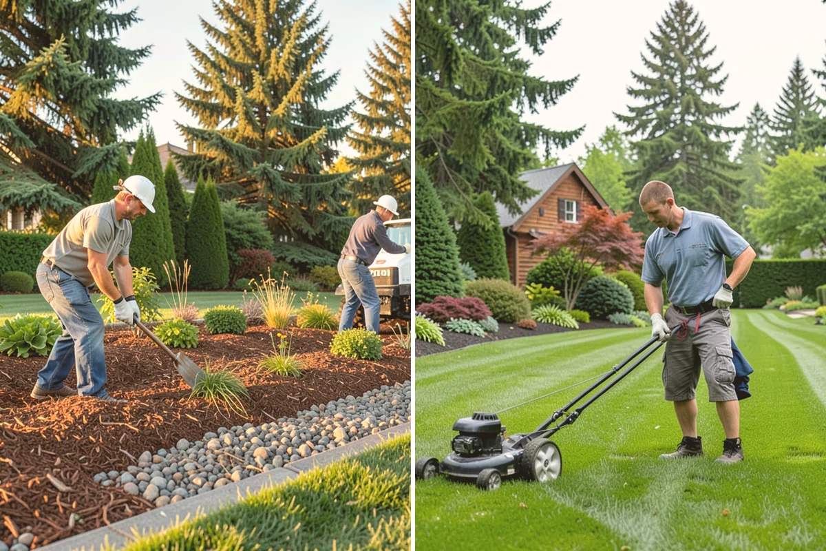 Emerald Green Arborvitae Trimming in Milton, King County, WA - Assess spacing, color, and any winter splay across the row