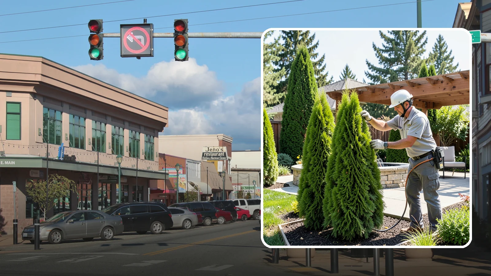 Emerald Green Arborvitae Trimming in Monroe, Snohomish County, WA - Precision trimming for Emerald Green arborvitae that preserves its naturally narrow, columnar shape and rich year-round color.