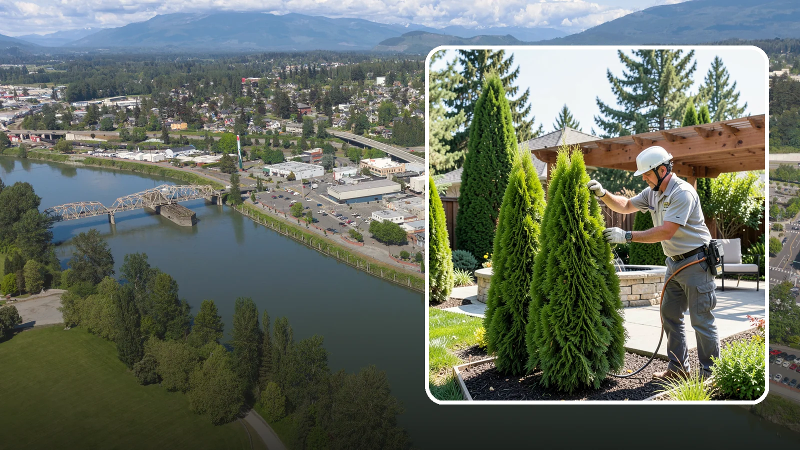 Emerald Green Arborvitae Trimming in Mount Vernon, Skagit County, WA - Precision trimming for Emerald Green arborvitae that preserves its naturally narrow, columnar shape and rich year-round color.
