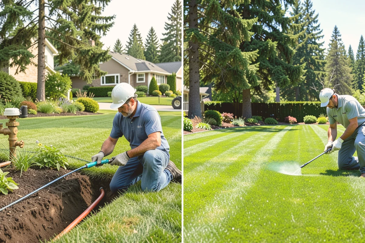 Emerald Green Arborvitae Trimming in Newcastle, King County, WA - Assess spacing, color, and any winter splay across the row