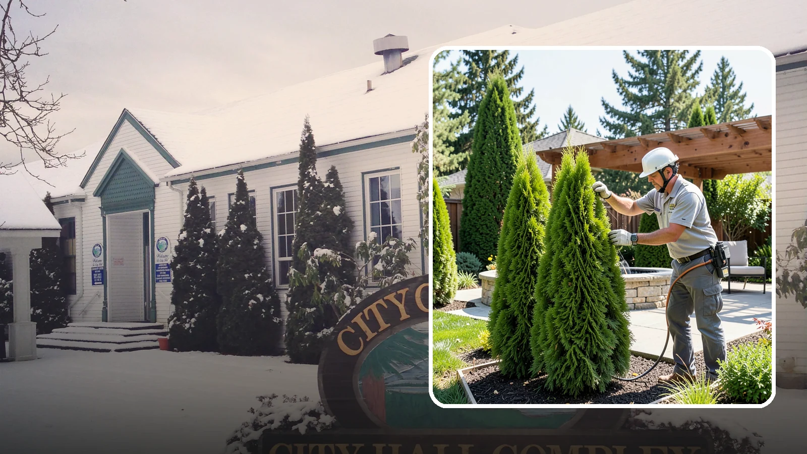 Emerald Green Arborvitae Trimming in Pacific, King County, WA - Precision trimming for Emerald Green arborvitae that preserves its naturally narrow, columnar shape and rich year-round color.