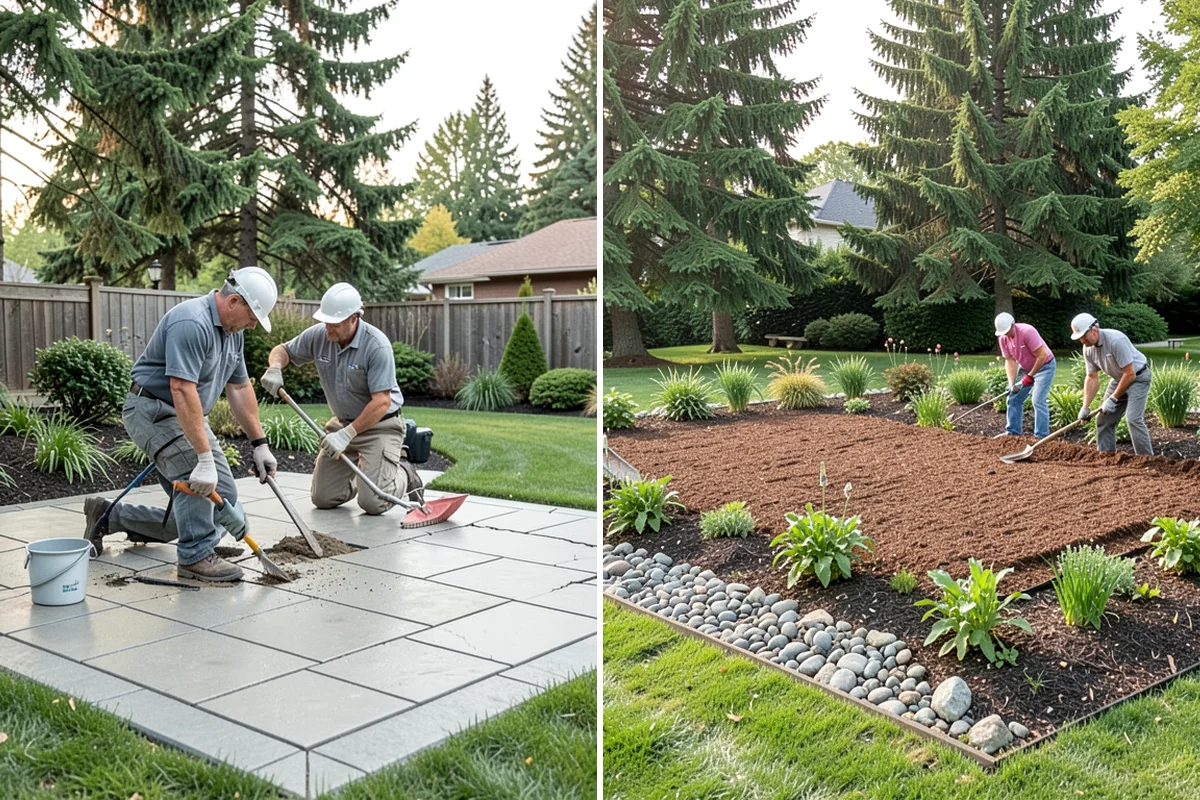Emerald Green Arborvitae Trimming in Puyallup, Pierce County, WA - Assess spacing, color, and any winter splay across the row