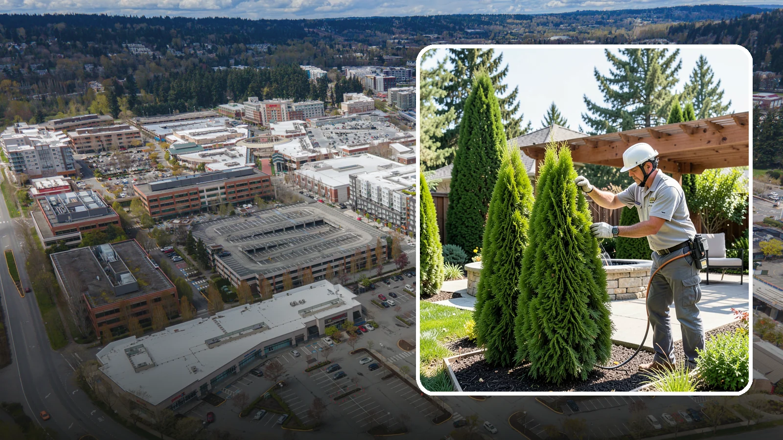 Emerald Green Arborvitae Trimming in Redmond, King County, WA - Precision trimming for Emerald Green arborvitae that preserves its naturally narrow, columnar shape and rich year-round color.