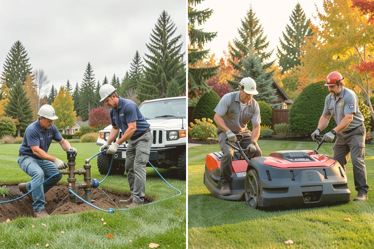 Emerald Green Arborvitae Trimming in Sammamish, King County, WA - Assess spacing, color, and any winter splay across the row