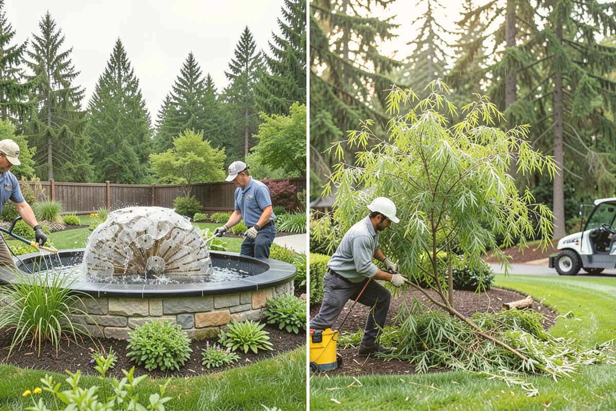 Emerald Green Arborvitae Trimming in Snohomish, Snohomish County, WA - Assess spacing, color, and any winter splay across the row