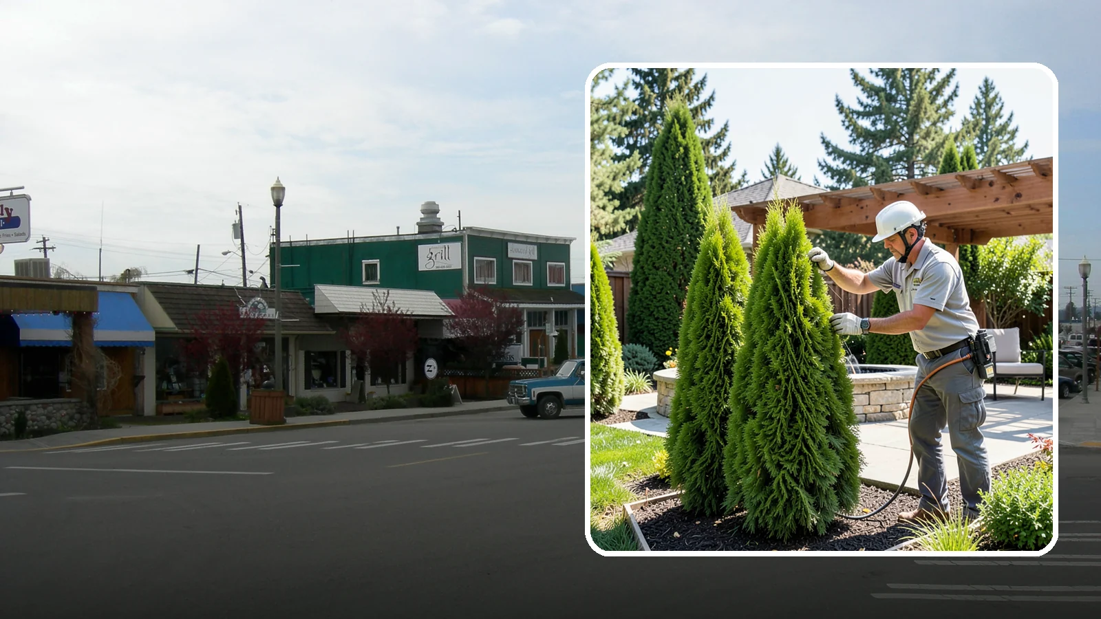 Emerald Green Arborvitae Trimming in Stanwood, Snohomish County, WA - Precision trimming for Emerald Green arborvitae that preserves its naturally narrow, columnar shape and rich year-round color.