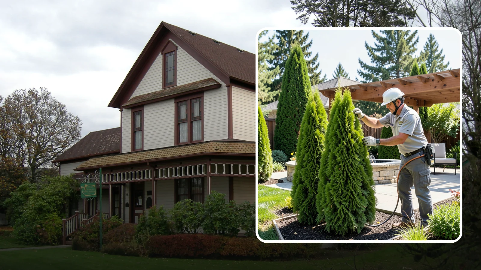 Emerald Green Arborvitae Trimming in Sumner, Pierce County, WA - Precision trimming for Emerald Green arborvitae that preserves its naturally narrow, columnar shape and rich year-round color.