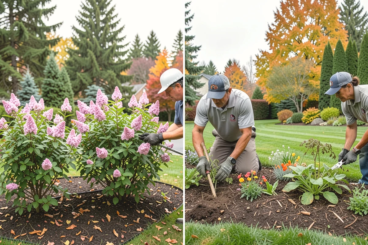 Emerald Green Arborvitae Trimming in Tacoma, Pierce County, WA - Assess spacing, color, and any winter splay across the row