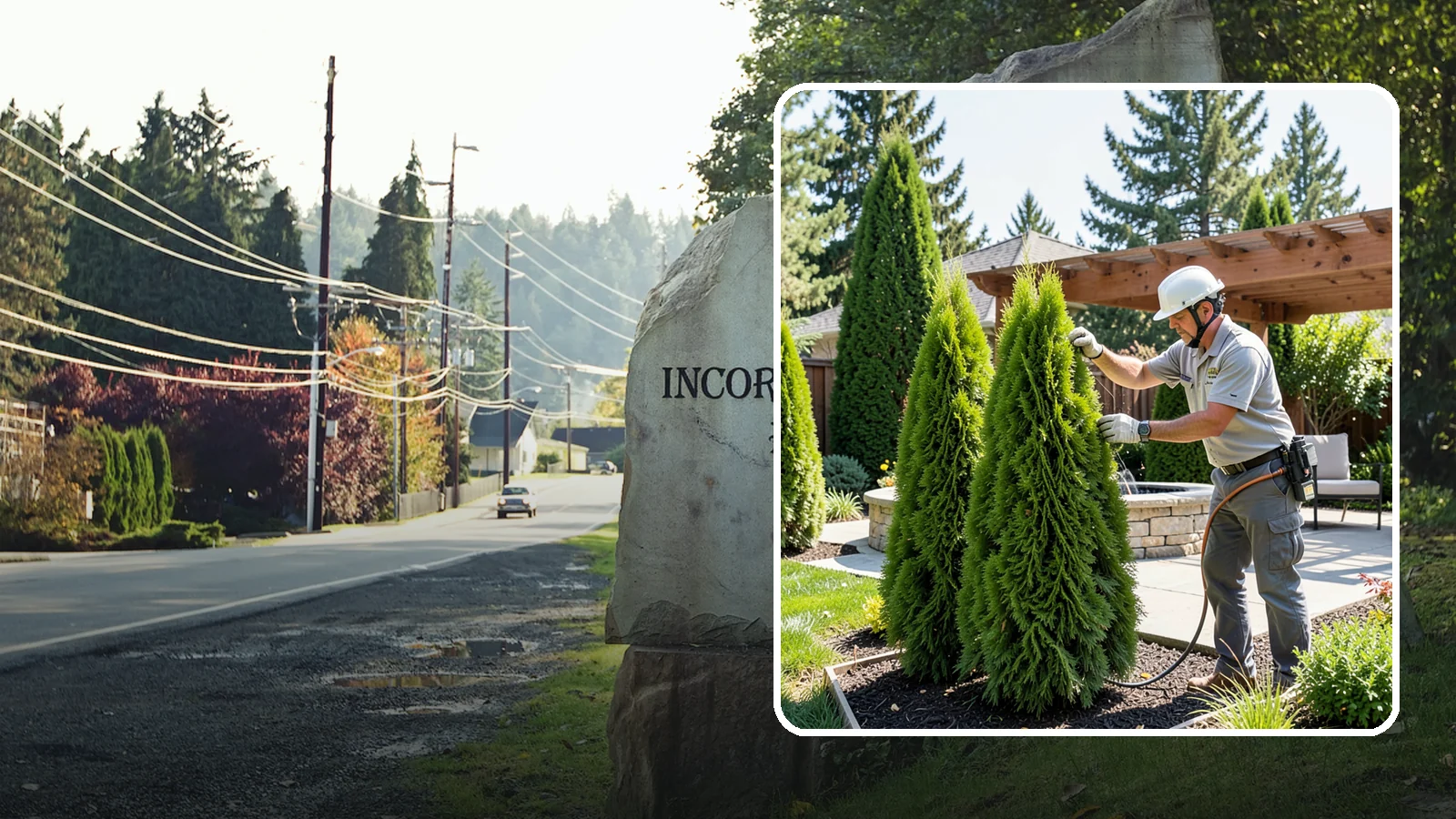 Emerald Green Arborvitae Trimming in Wilkeson, Pierce County, WA - Precision trimming for Emerald Green arborvitae that preserves its naturally narrow, columnar shape and rich year-round color.