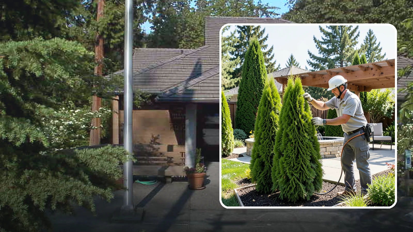 Emerald Green Arborvitae Trimming in Yarrow Point, King County, WA - Precision trimming for Emerald Green arborvitae that preserves its naturally narrow, columnar shape and rich year-round color.