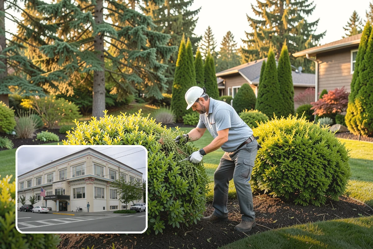 English Laurel Trimming in Anacortes, Skagit County, WA - Controls vigorous, fast annual growth