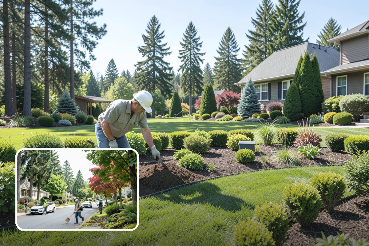 English Laurel Trimming in Beaux Arts Village, King County, WA - Controls vigorous, fast annual growth