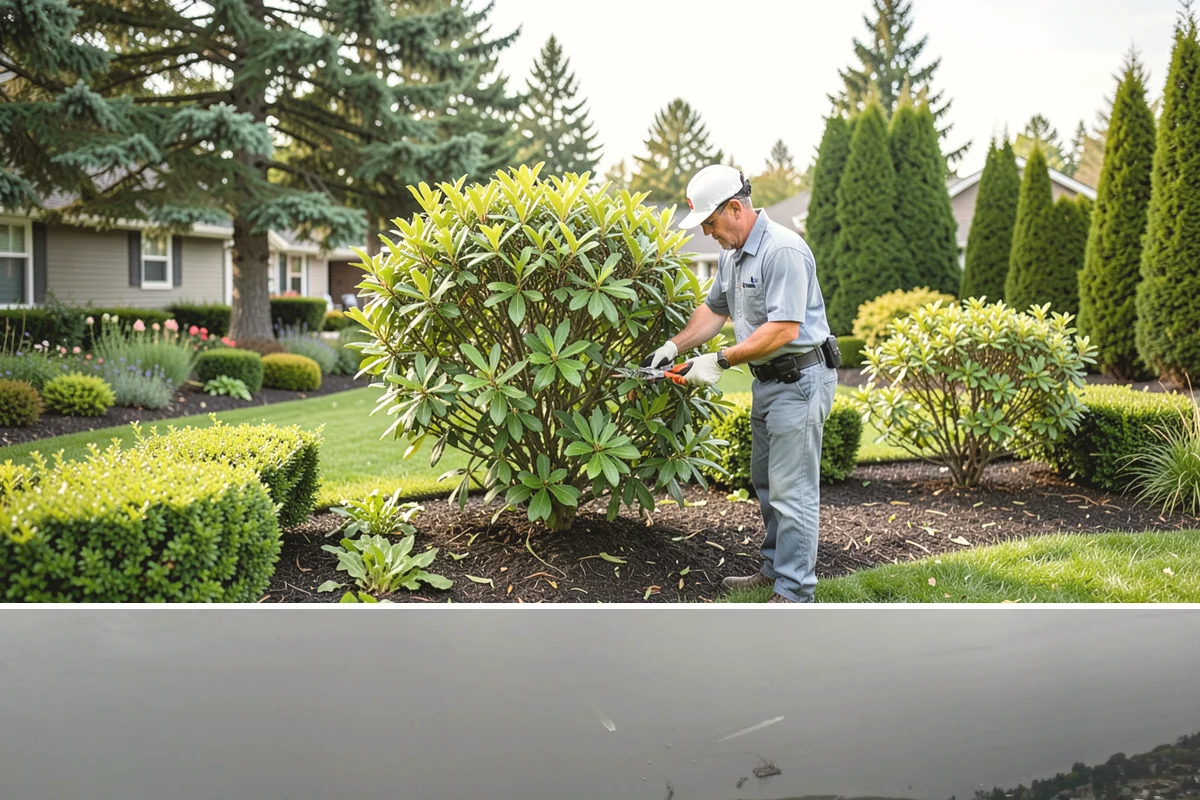 English Laurel Trimming in Des Moines, King County, WA - Trim in late spring and mid-summer