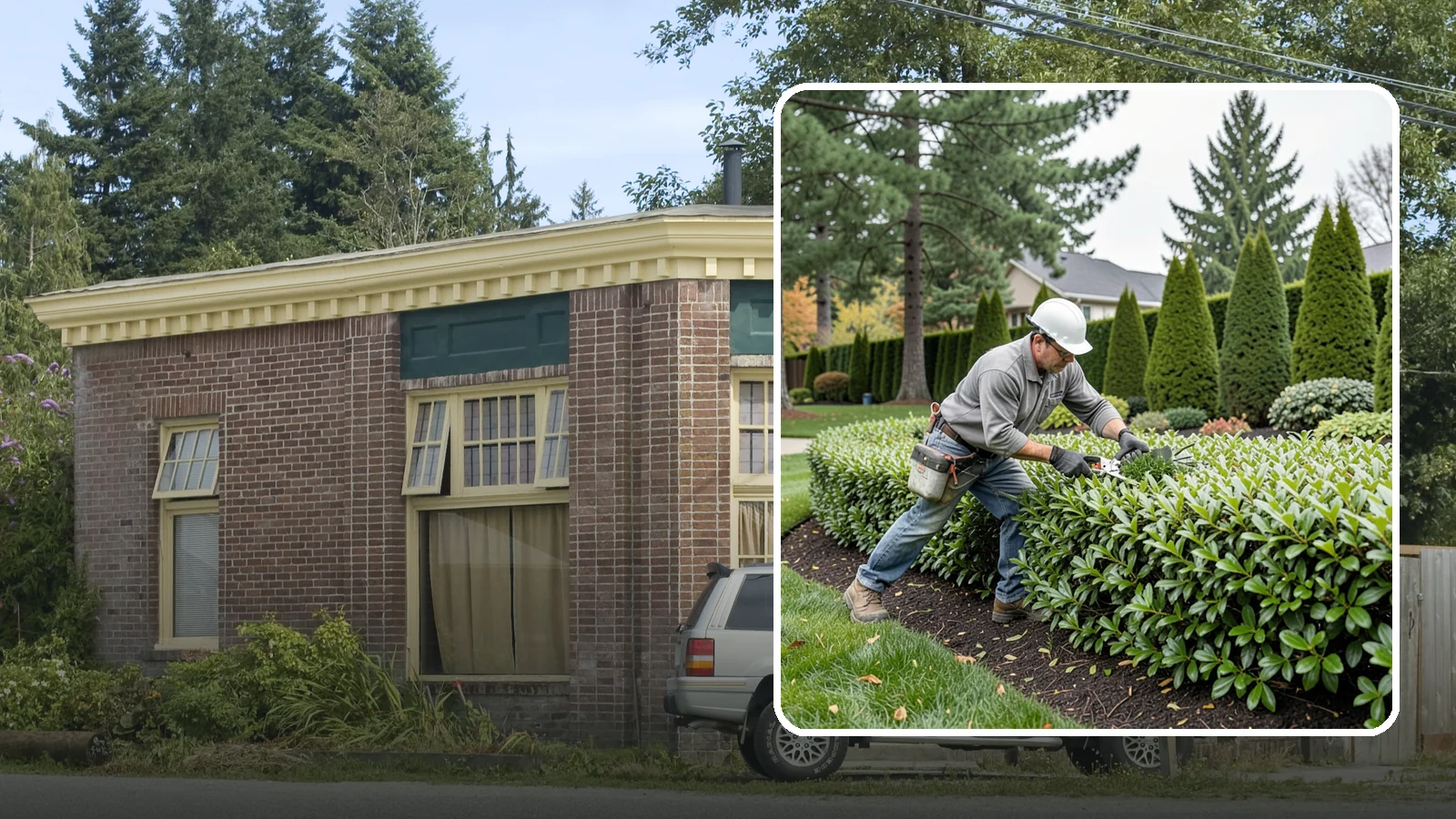 English Laurel Trimming in Hamilton, Skagit County, WA - Clean, health-focused English laurel trimming that tames this vigorous broadleaf screen while protecting its large glossy leaves.