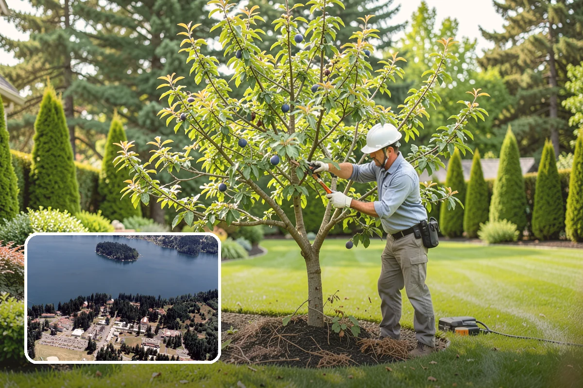 English Laurel Trimming in Lakewood, Pierce County, WA - Controls vigorous, fast annual growth