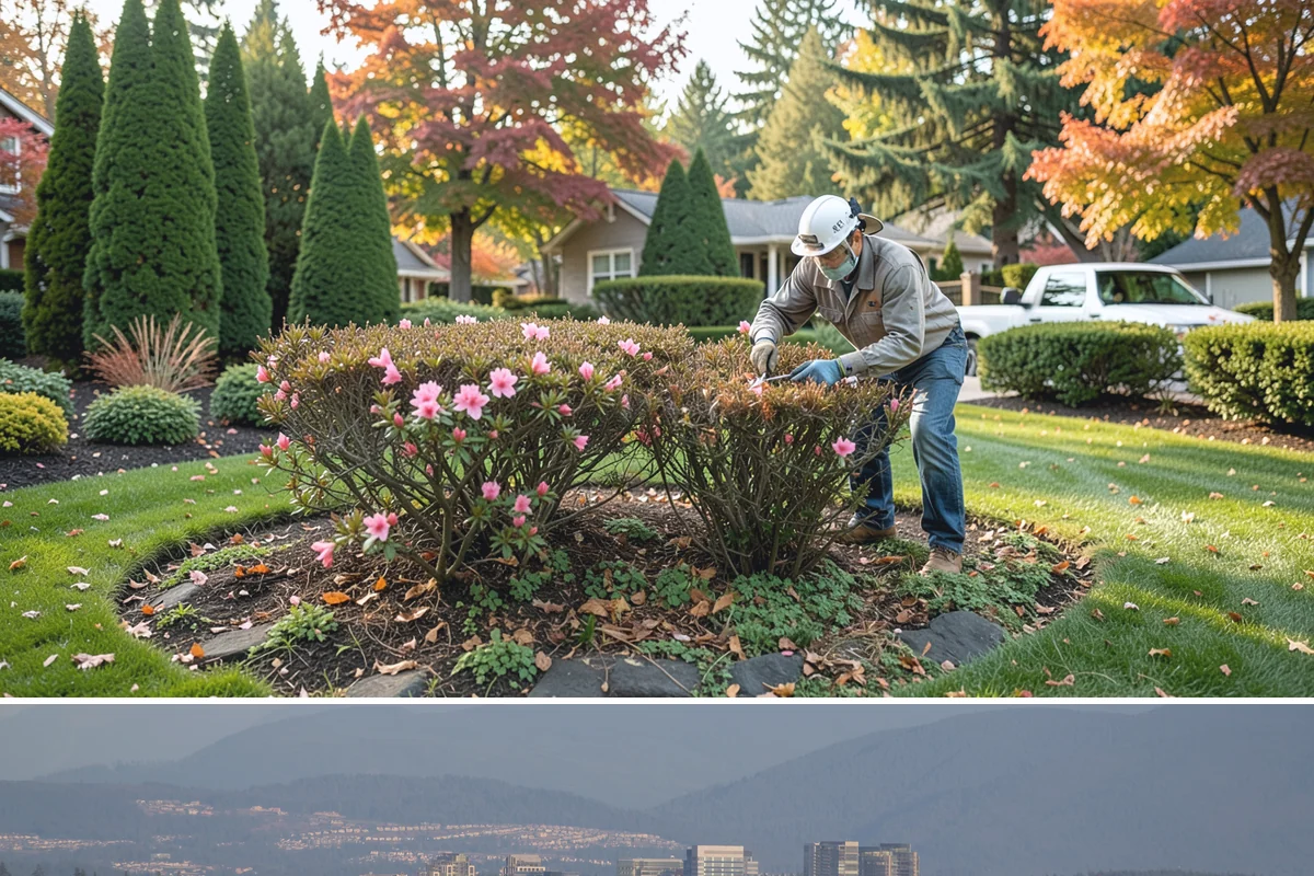 English Laurel Trimming in Medina, King County, WA - Trim in late spring and mid-summer