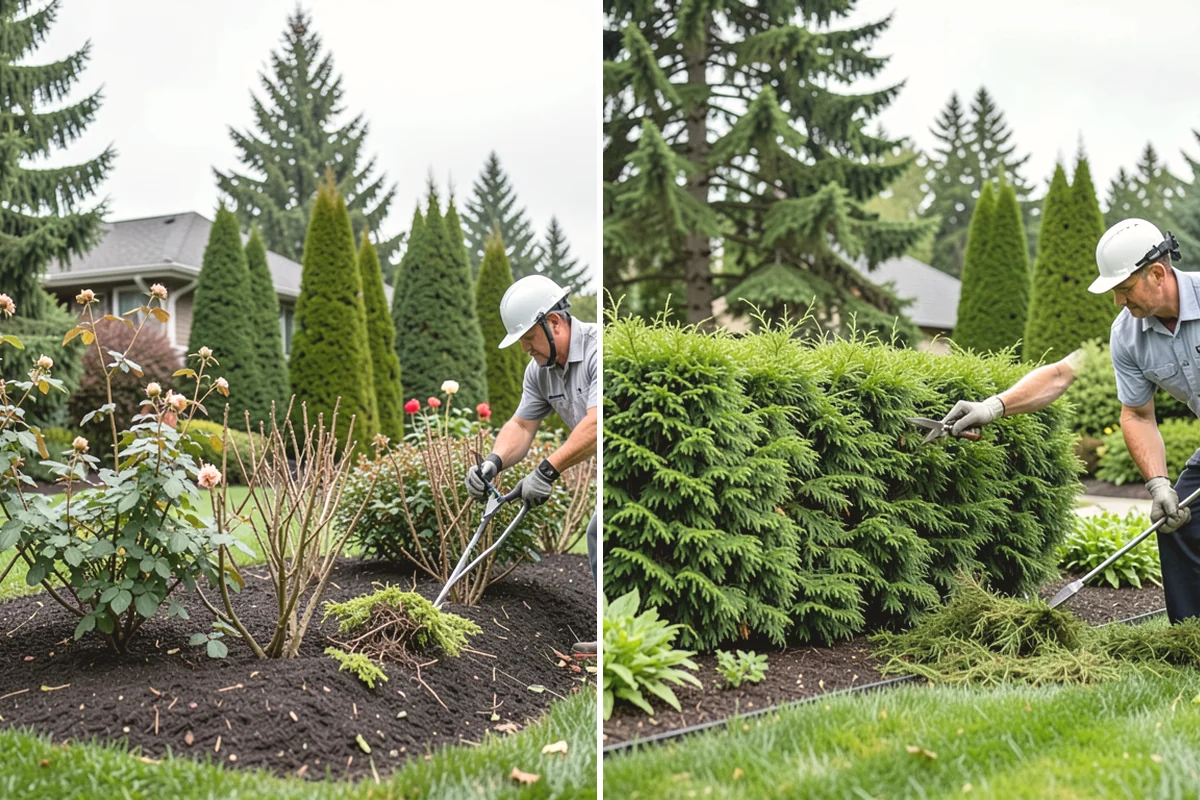 English Laurel Trimming in Ruston, Pierce County, WA - Assess growth, leaf health, and any fungal spotting