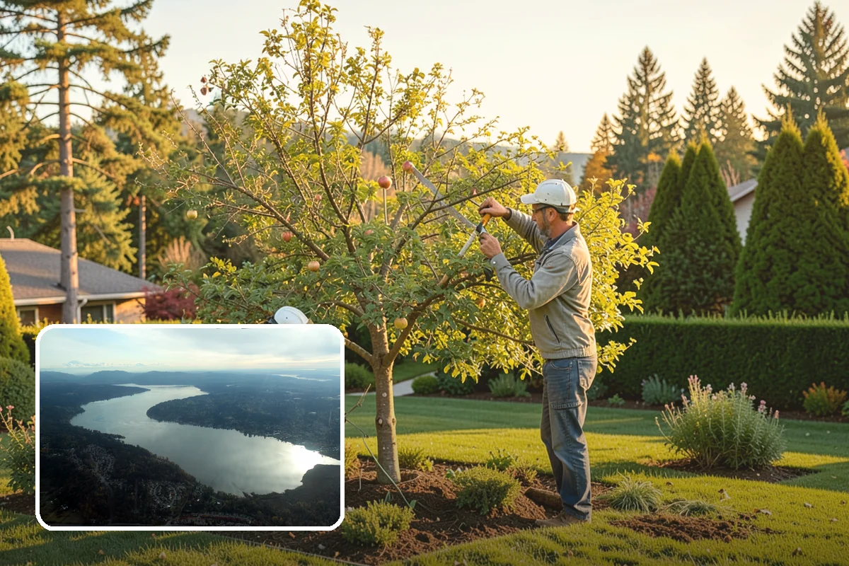 English Laurel Trimming in Sammamish, King County, WA - Controls vigorous, fast annual growth