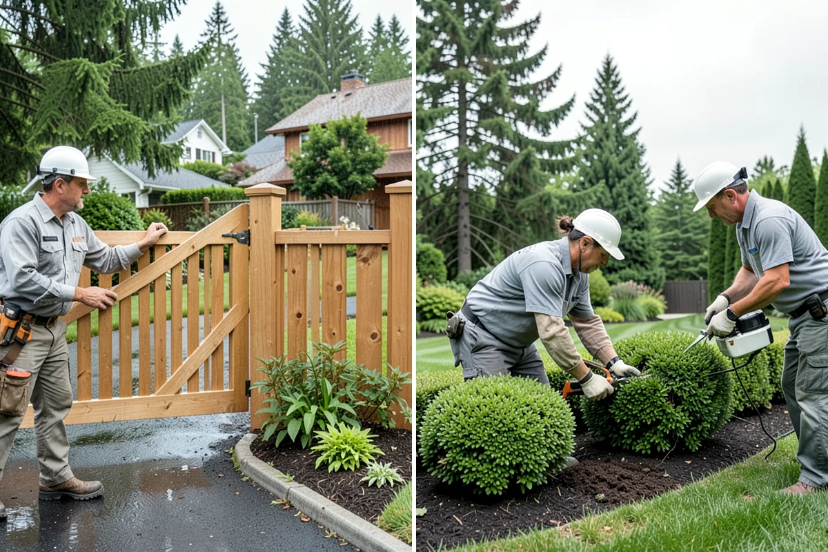 English Laurel Trimming in Seattle, King County, WA - Assess growth, leaf health, and any fungal spotting