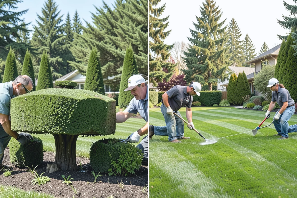 English Laurel Trimming in Woodinville, King County, WA - Assess growth, leaf health, and any fungal spotting