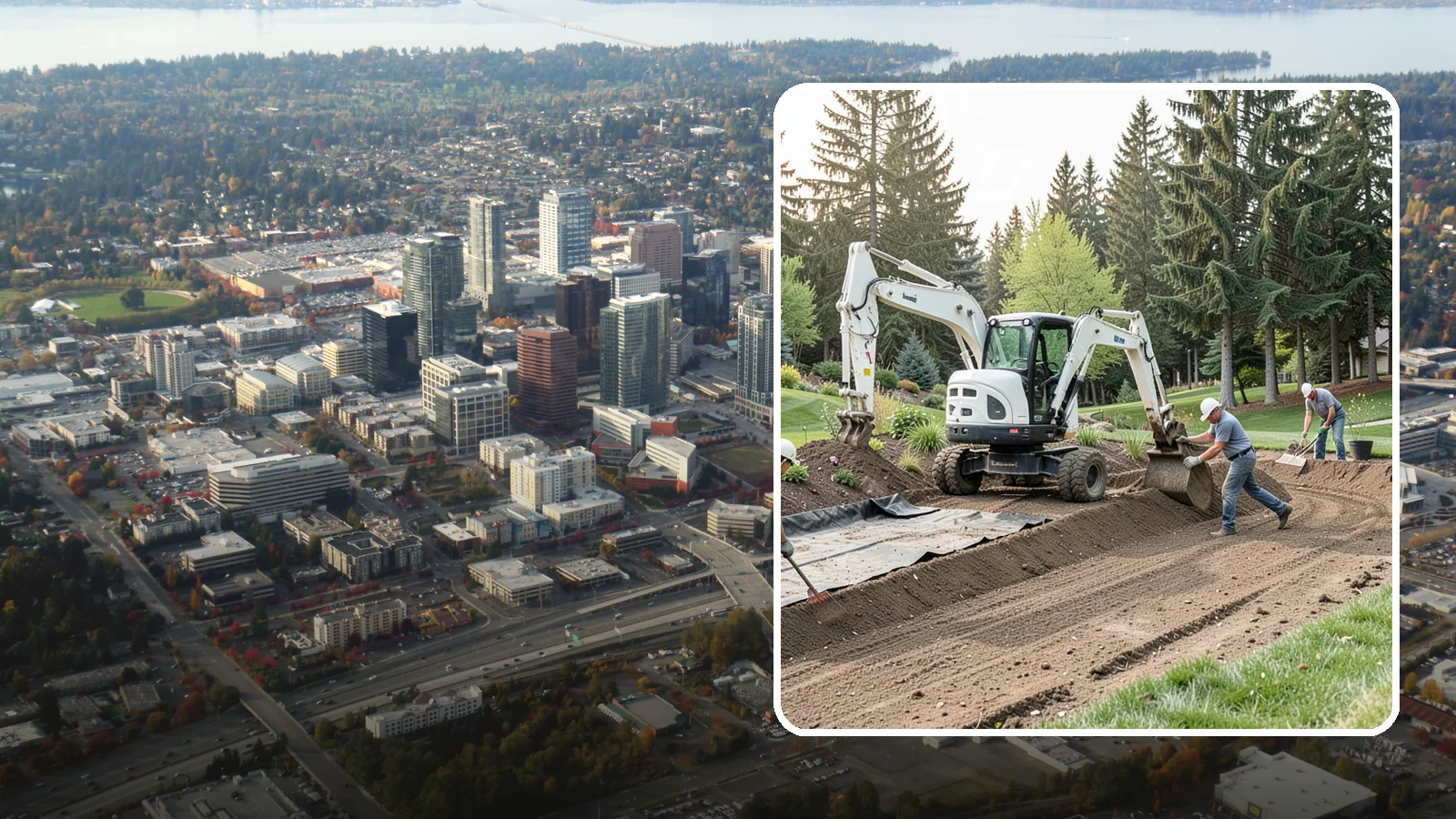 Erosion Control in Bellevue, King County, WA - Effective erosion control that stabilizes soil on slopes and bare areas to stop washouts and loss.