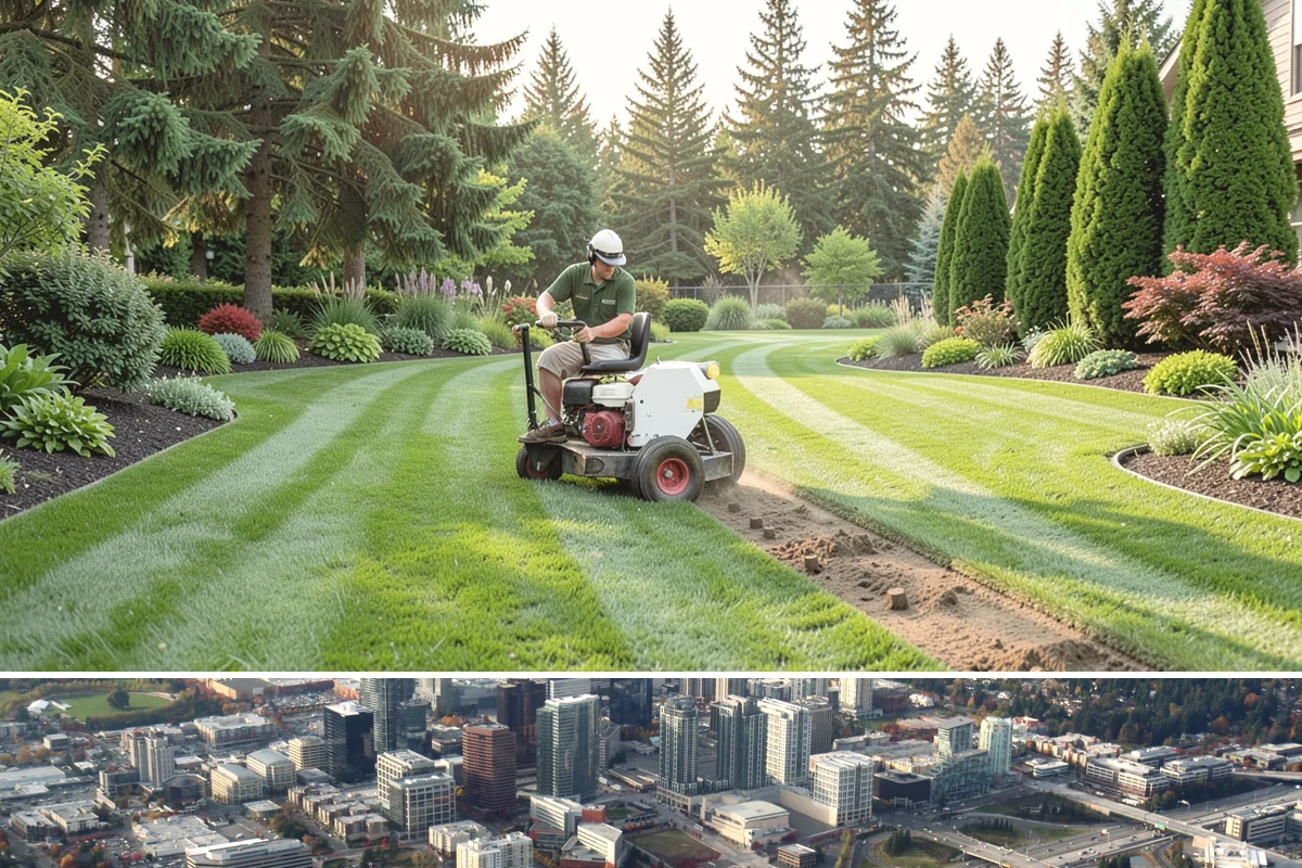Erosion Control in Bellevue, King County, WA - Best done spring or fall for planting establishment.