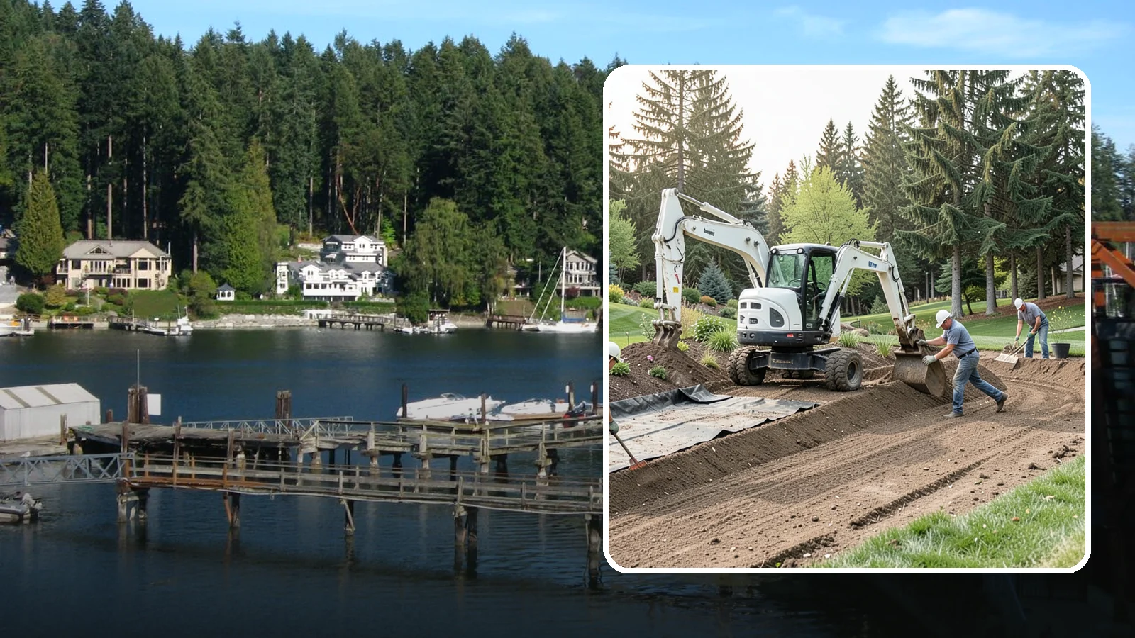 Erosion Control in Gig Harbor, Pierce County, WA - Effective erosion control that stabilizes soil on slopes and bare areas to stop washouts and loss.