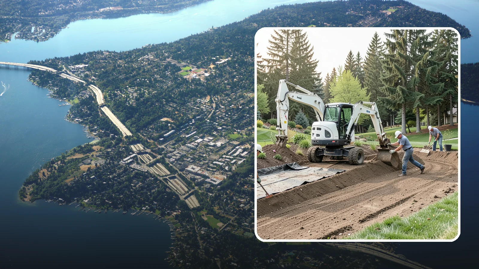 Erosion Control in Mercer Island, King County, WA - Effective erosion control that stabilizes soil on slopes and bare areas to stop washouts and loss.