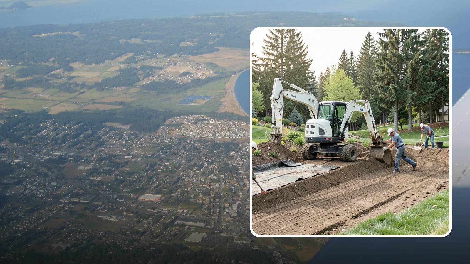Erosion Control in Oak Harbor, Island County, WA - Effective erosion control that stabilizes soil on slopes and bare areas to stop washouts and loss.