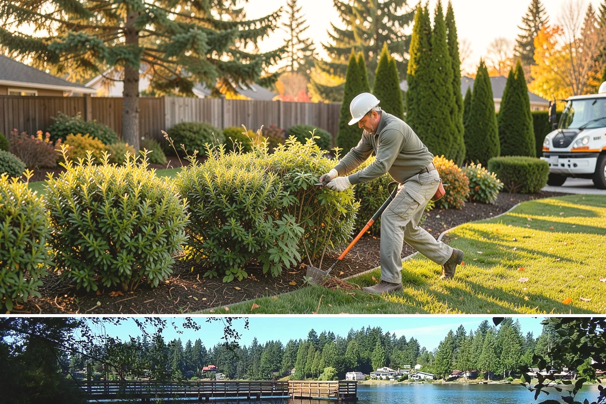 Escallonia Trimming in Federal Way, King County, WA - Shape right after the main summer bloom